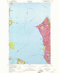 Duwamish Head Washington Historical topographic map, 1:24000 scale, 7.5 X 7.5 Minute, Year 1949