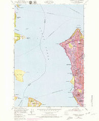 Duwamish Head Washington Historical topographic map, 1:24000 scale, 7.5 X 7.5 Minute, Year 1968