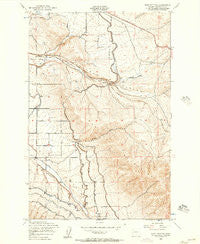 East Kittitas Washington Historical topographic map, 1:24000 scale, 7.5 X 7.5 Minute, Year 1953