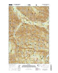 East Canyon Ridge Washington Current topographic map, 1:24000 scale, 7.5 X 7.5 Minute, Year 2014