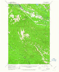 Easton Washington Historical topographic map, 1:62500 scale, 15 X 15 Minute, Year 1961