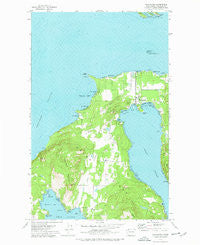 Eastsound Washington Historical topographic map, 1:24000 scale, 7.5 X 7.5 Minute, Year 1977