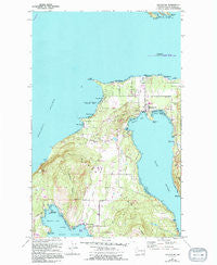 Eastsound Washington Historical topographic map, 1:24000 scale, 7.5 X 7.5 Minute, Year 1977