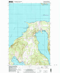 Eastsound Washington Historical topographic map, 1:24000 scale, 7.5 X 7.5 Minute, Year 1997