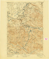 Eatonville Washington Historical topographic map, 1:125000 scale, 30 X 30 Minute, Year 1937