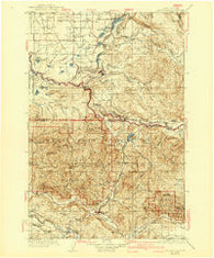Eatonville Washington Historical topographic map, 1:125000 scale, 30 X 30 Minute, Year 1937