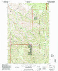 Eckler Mountain Washington Historical topographic map, 1:24000 scale, 7.5 X 7.5 Minute, Year 1995