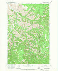 Eckler Mtn Washington Historical topographic map, 1:24000 scale, 7.5 X 7.5 Minute, Year 1967