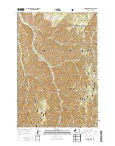 Eckler Mountain Washington Current topographic map, 1:24000 scale, 7.5 X 7.5 Minute, Year 2014