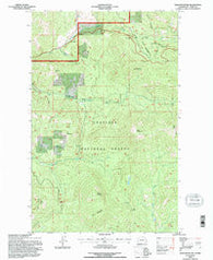 Edds Mountain Washington Historical topographic map, 1:24000 scale, 7.5 X 7.5 Minute, Year 1992