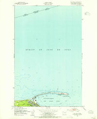 Ediz Hook Washington Historical topographic map, 1:24000 scale, 7.5 X 7.5 Minute, Year 1950