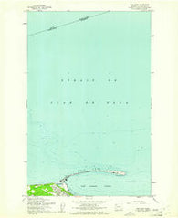 Ediz Hook Washington Historical topographic map, 1:24000 scale, 7.5 X 7.5 Minute, Year 1961