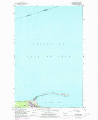 Ediz Hook Washington Historical topographic map, 1:24000 scale, 7.5 X 7.5 Minute, Year 1961