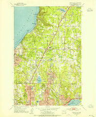 Edmonds East Washington Historical topographic map, 1:24000 scale, 7.5 X 7.5 Minute, Year 1953