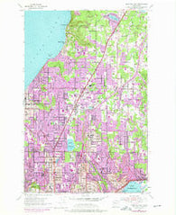 Edmonds East Washington Historical topographic map, 1:24000 scale, 7.5 X 7.5 Minute, Year 1953