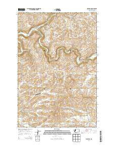 Elberton Washington Current topographic map, 1:24000 scale, 7.5 X 7.5 Minute, Year 2014