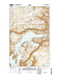 Electric City Washington Current topographic map, 1:24000 scale, 7.5 X 7.5 Minute, Year 2014
