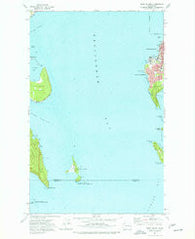 Eliza Island Washington Historical topographic map, 1:24000 scale, 7.5 X 7.5 Minute, Year 1977