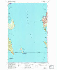 Eliza Island Washington Historical topographic map, 1:24000 scale, 7.5 X 7.5 Minute, Year 1977