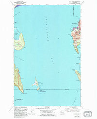 Eliza Island Washington Historical topographic map, 1:24000 scale, 7.5 X 7.5 Minute, Year 1977