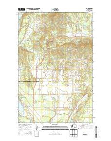 Elk Washington Current topographic map, 1:24000 scale, 7.5 X 7.5 Minute, Year 2014