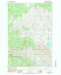 Elk Rock Washington Historical topographic map, 1:24000 scale, 7.5 X 7.5 Minute, Year 1983