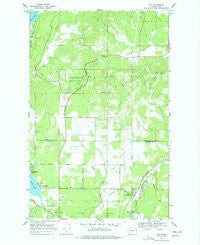Elk Washington Historical topographic map, 1:24000 scale, 7.5 X 7.5 Minute, Year 1968