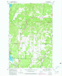 Elk Washington Historical topographic map, 1:24000 scale, 7.5 X 7.5 Minute, Year 1968