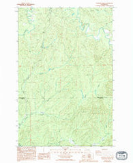 Elkhorn Creek Washington Historical topographic map, 1:24000 scale, 7.5 X 7.5 Minute, Year 1986