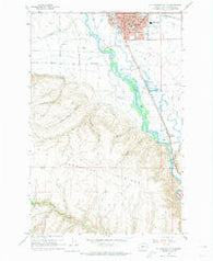 Ellensburg South Washington Historical topographic map, 1:24000 scale, 7.5 X 7.5 Minute, Year 1958