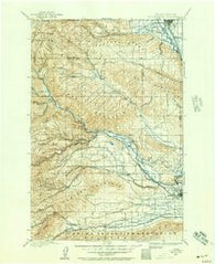 Ellensburg Washington Historical topographic map, 1:125000 scale, 30 X 30 Minute, Year 1899