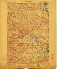 Ellensburg Washington Historical topographic map, 1:125000 scale, 30 X 30 Minute, Year 1901