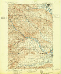 Ellensburg Washington Historical topographic map, 1:125000 scale, 30 X 30 Minute, Year 1901