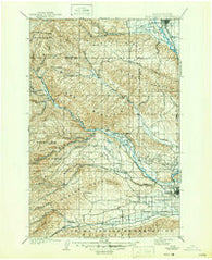 Ellensburg Washington Historical topographic map, 1:125000 scale, 30 X 30 Minute, Year 1901
