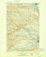 Ellensburg Washington Historical topographic map, 1:125000 scale, 30 X 30 Minute, Year 1901