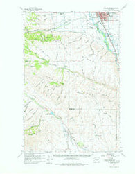 Ellensburg Washington Historical topographic map, 1:62500 scale, 15 X 15 Minute, Year 1958