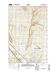 Ellensburg North Washington Current topographic map, 1:24000 scale, 7.5 X 7.5 Minute, Year 2014