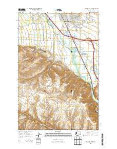 Ellensburg South Washington Current topographic map, 1:24000 scale, 7.5 X 7.5 Minute, Year 2013