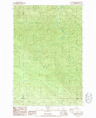 Elochoman Pass Washington Historical topographic map, 1:24000 scale, 7.5 X 7.5 Minute, Year 1986
