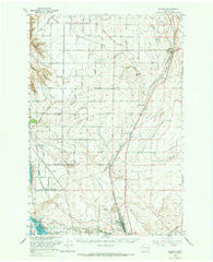 Eltopia Washington Historical topographic map, 1:62500 scale, 15 X 15 Minute, Year 1965
