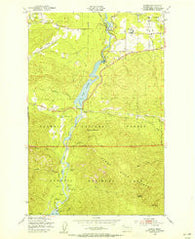 Elwha Washington Historical topographic map, 1:24000 scale, 7.5 X 7.5 Minute, Year 1950