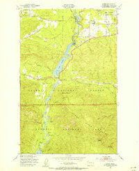 Elwha Washington Historical topographic map, 1:24000 scale, 7.5 X 7.5 Minute, Year 1950