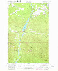 Elwha Washington Historical topographic map, 1:24000 scale, 7.5 X 7.5 Minute, Year 1950