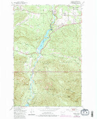 Elwha Washington Historical topographic map, 1:24000 scale, 7.5 X 7.5 Minute, Year 1950