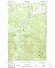 Elwha Washington Historical topographic map, 1:24000 scale, 7.5 X 7.5 Minute, Year 1950