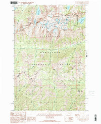 Enchantment Lakes Washington Historical topographic map, 1:24000 scale, 7.5 X 7.5 Minute, Year 1989