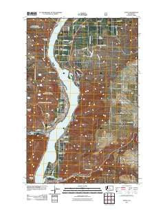 Entiat Washington Historical topographic map, 1:24000 scale, 7.5 X 7.5 Minute, Year 2011