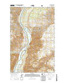 Entiat Washington Current topographic map, 1:24000 scale, 7.5 X 7.5 Minute, Year 2014