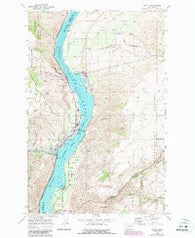 Entiat Washington Historical topographic map, 1:24000 scale, 7.5 X 7.5 Minute, Year 1968