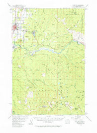 Enumclaw Washington Historical topographic map, 1:62500 scale, 15 X 15 Minute, Year 1956